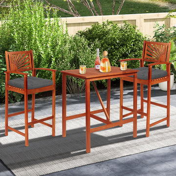 17.5 x 17インチ U字型チェアパッド 4枚パック ポリエステルカバー付き グレー